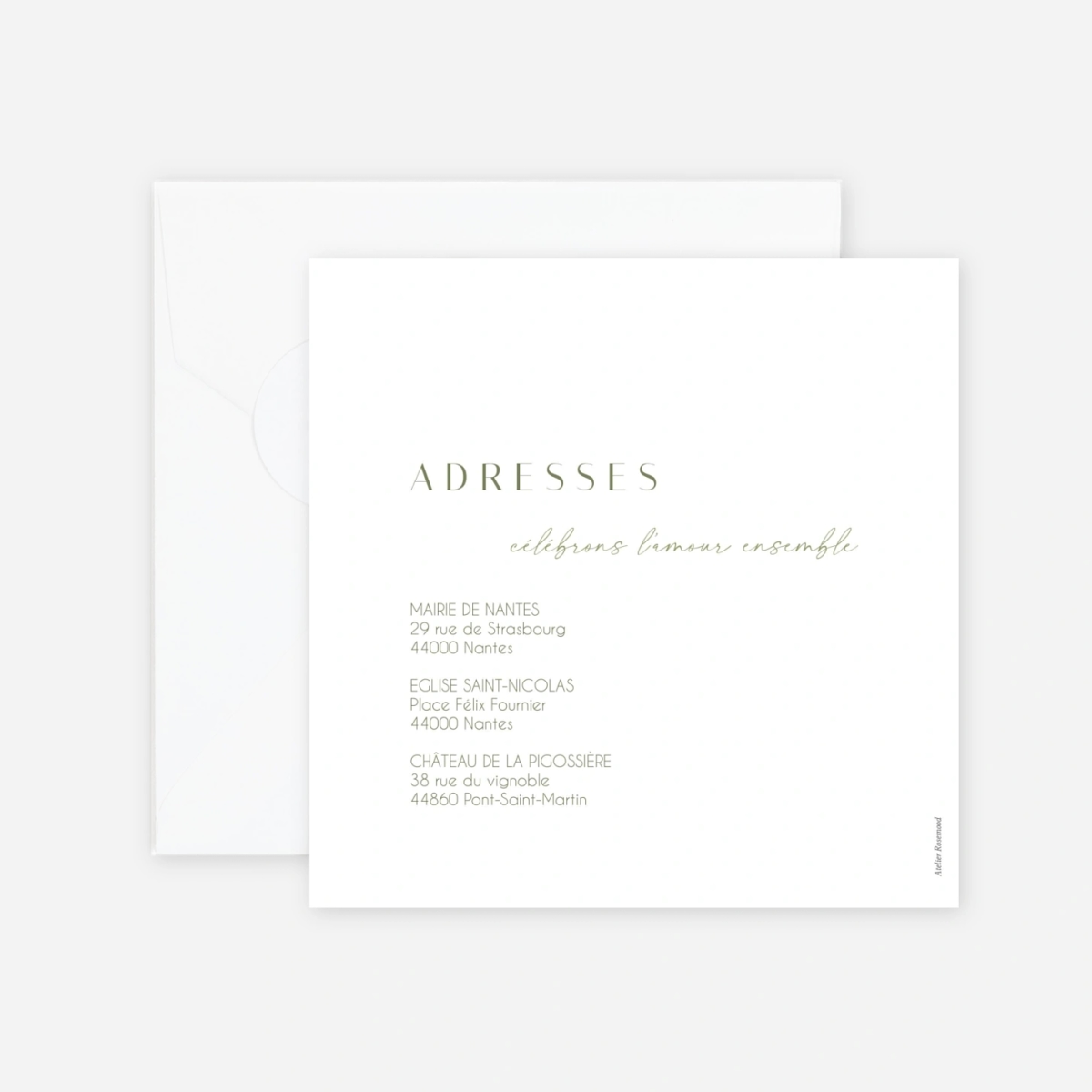 Faire-part mariage Tendre alliance