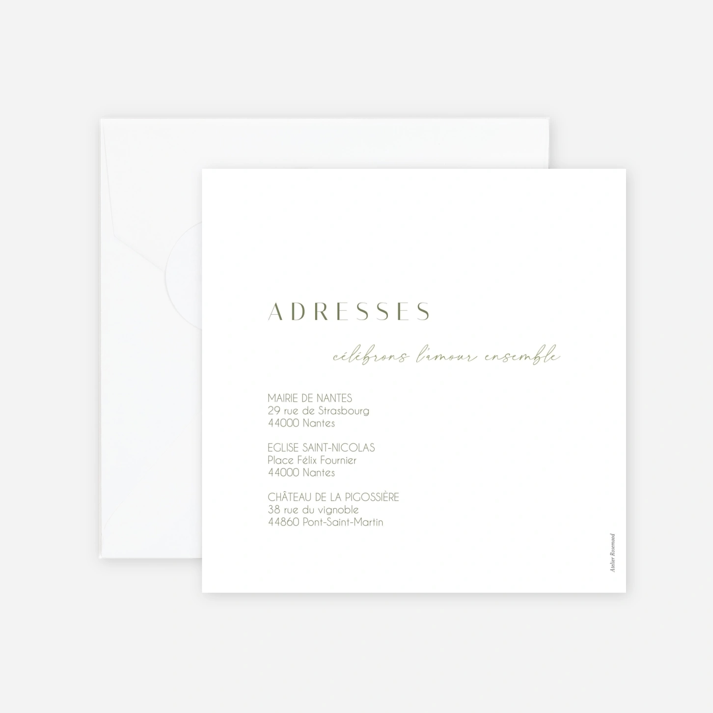 Faire-part mariage Tendre alliance