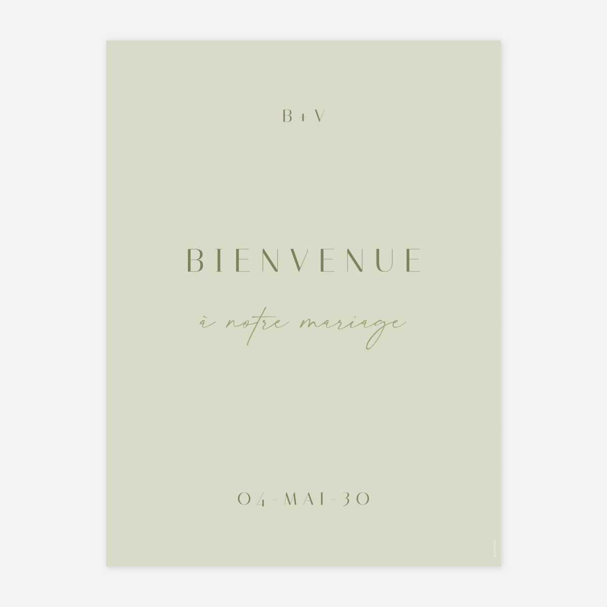 Panneau mariage Tendre alliance