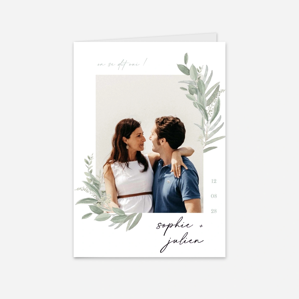 Faire-part mariage Cœurs suspendus