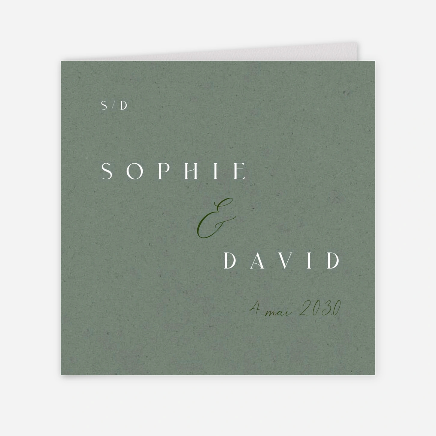 Faire-part mariage Tendre feuillage