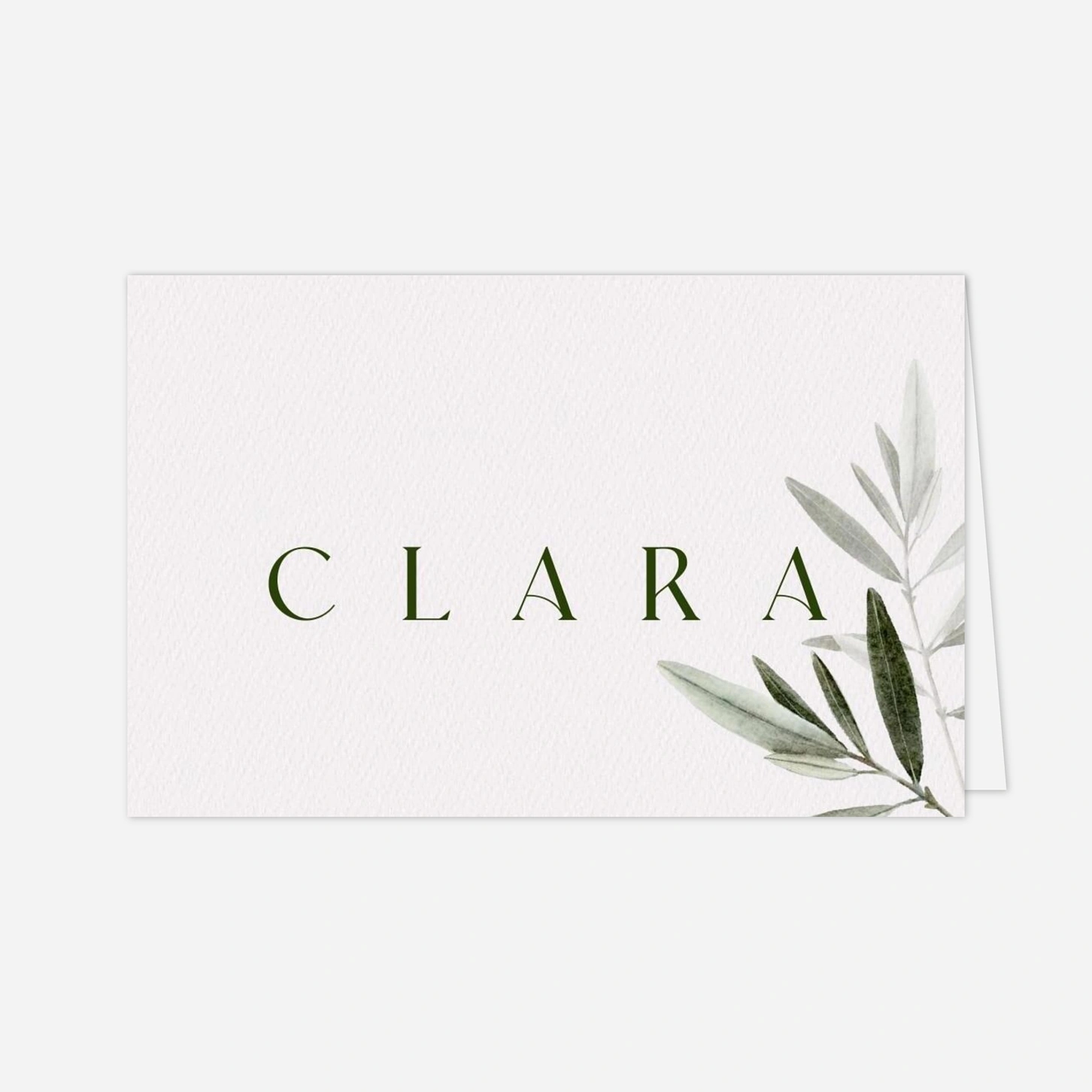 Marque-place mariage Tendre feuillage