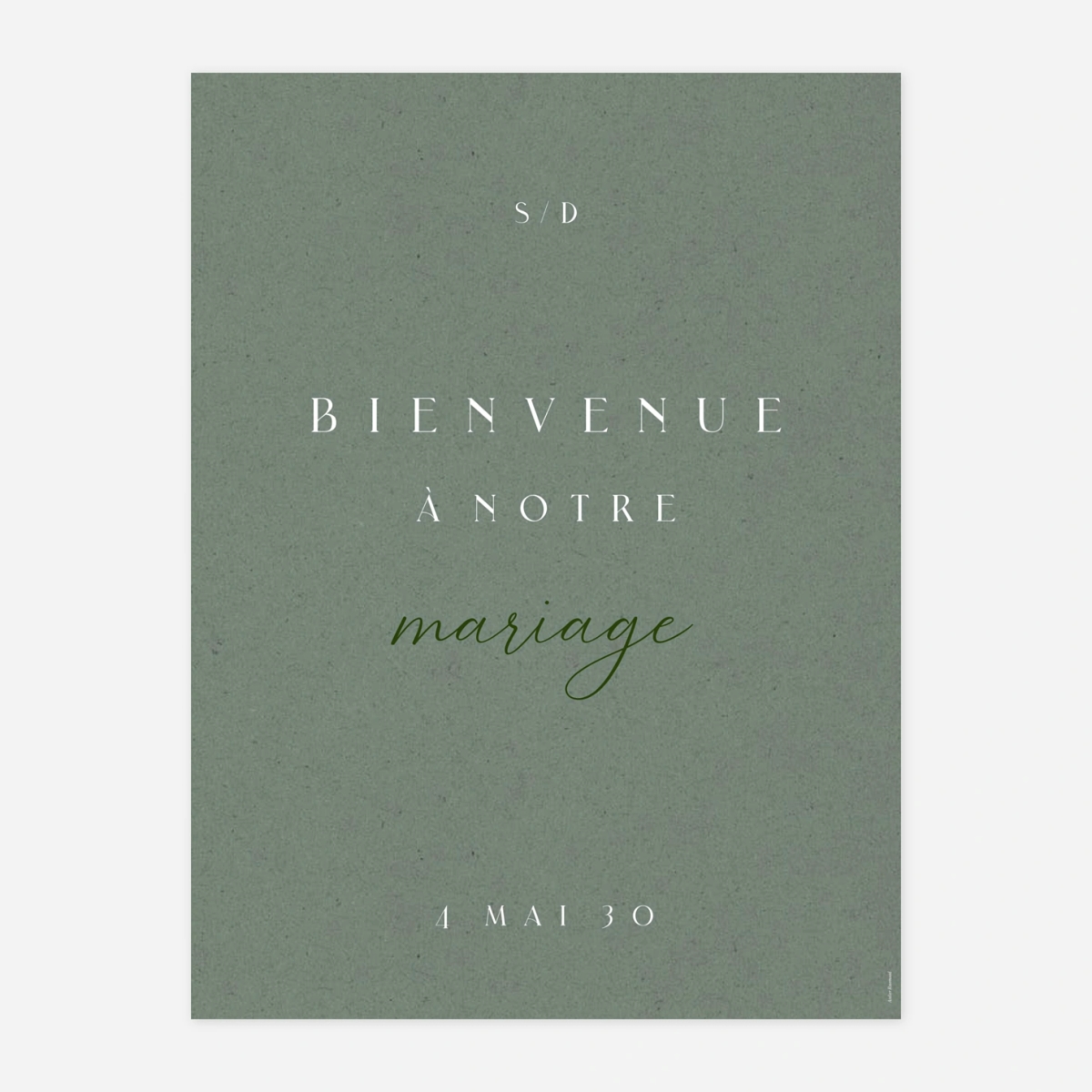 Panneau mariage Tendre feuillage