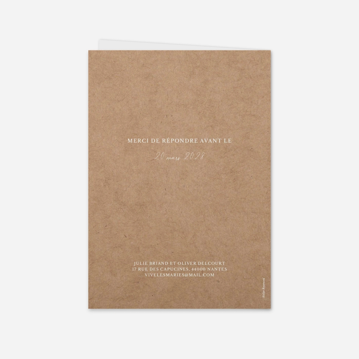 Faire-part mariage Romance éternelle