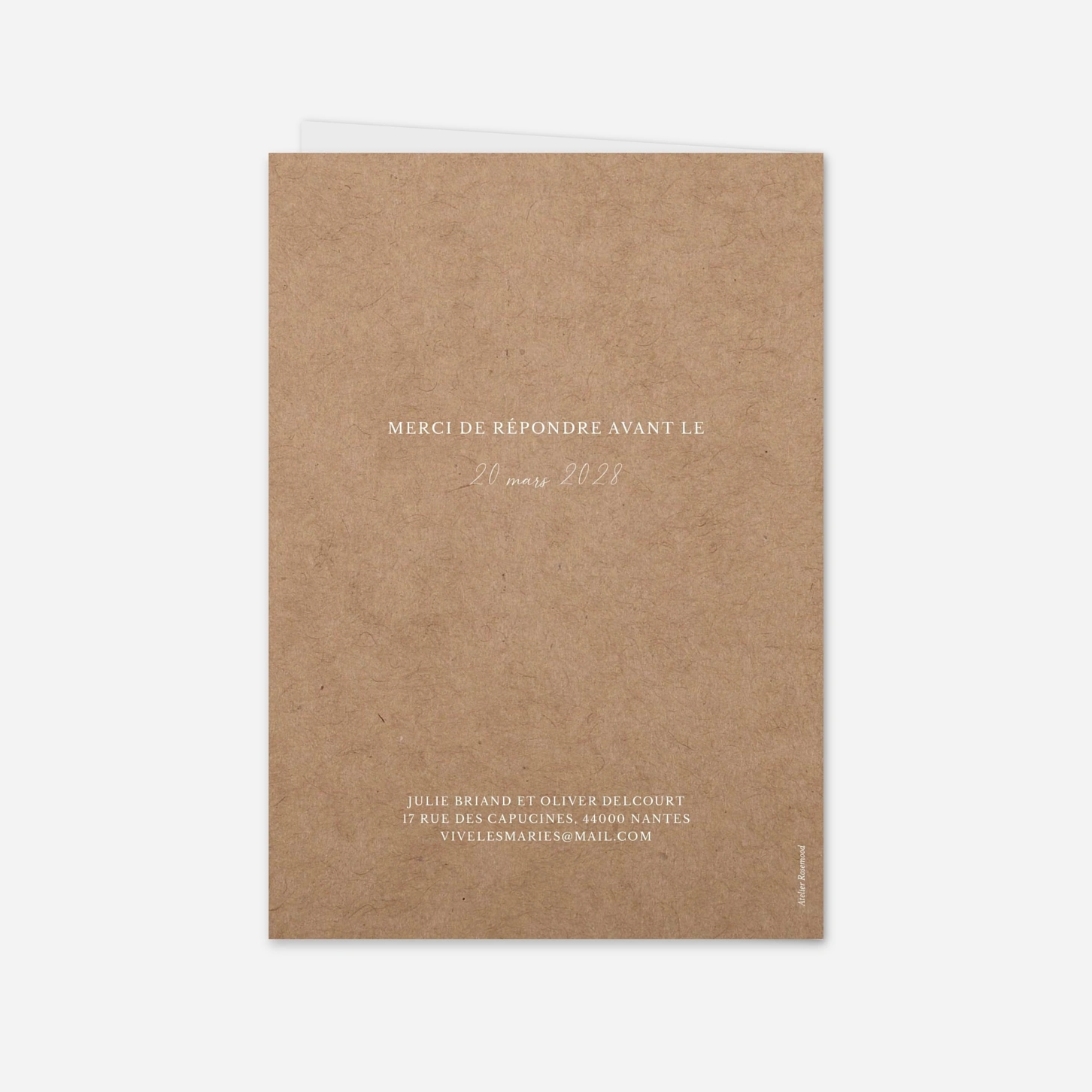 Faire-part mariage Romance éternelle