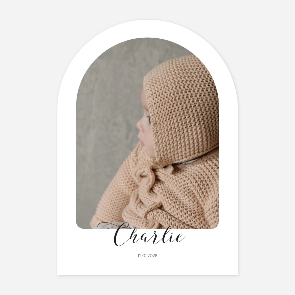 Faire-part naissance Tendre innocence