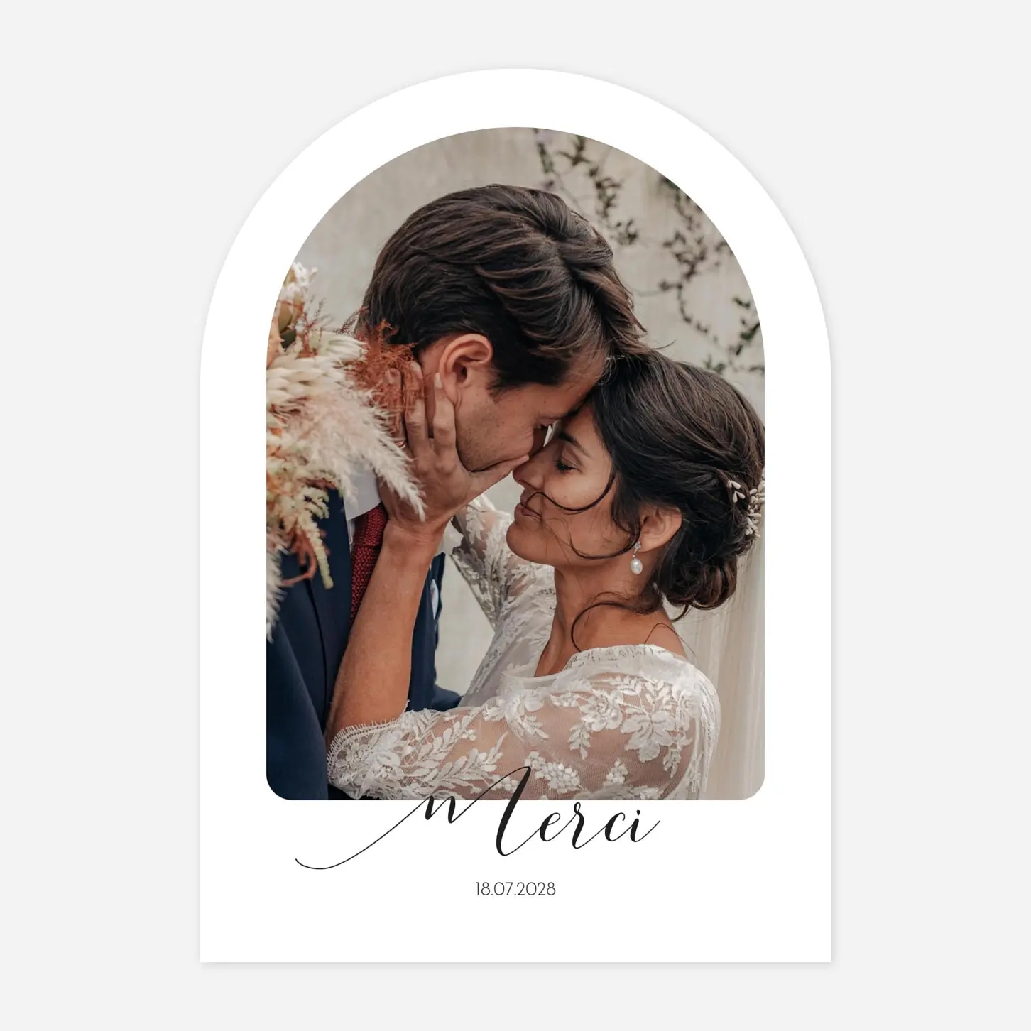 Carte de remerciements Tendre innocence