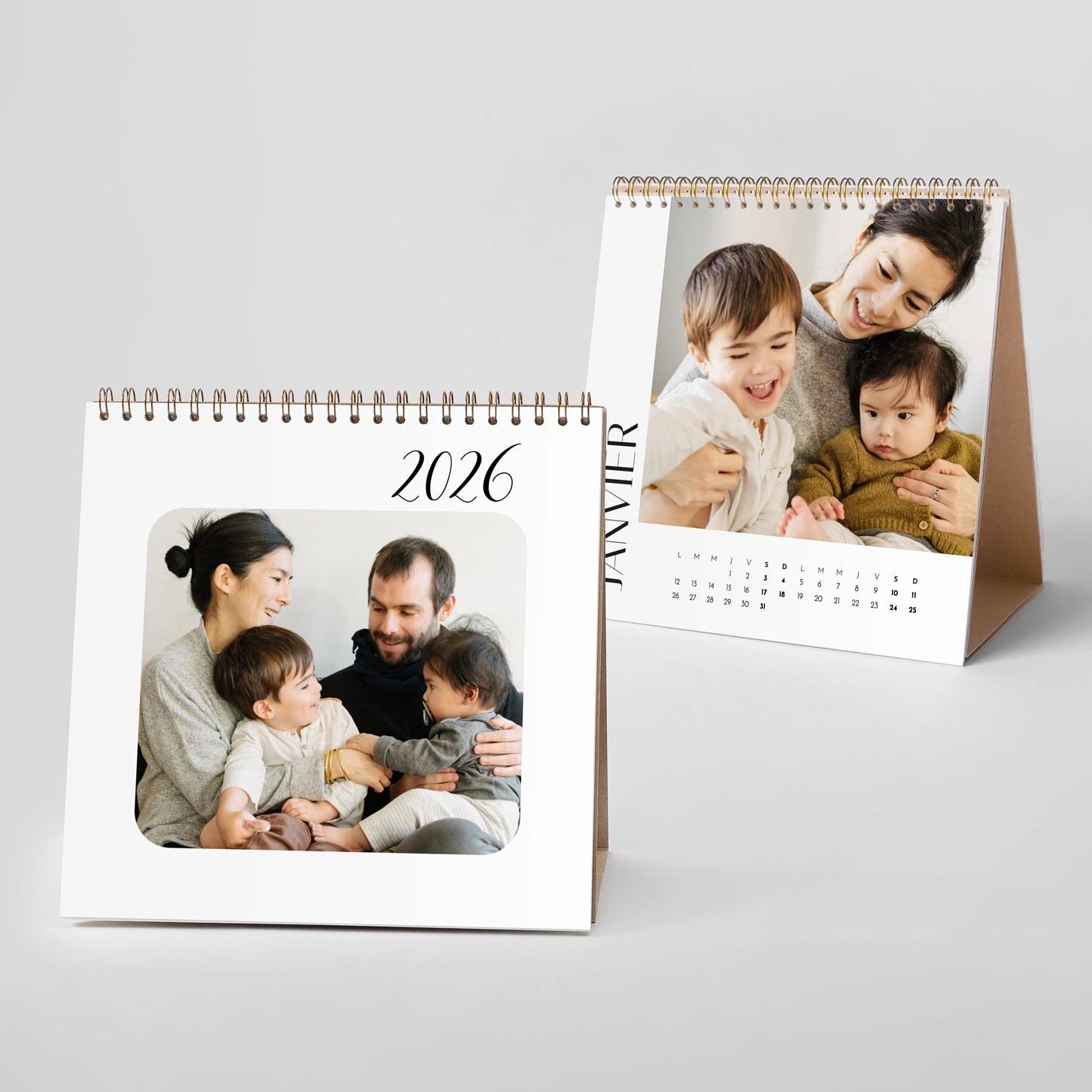 Calendrier photo chevalet Tendre innocence