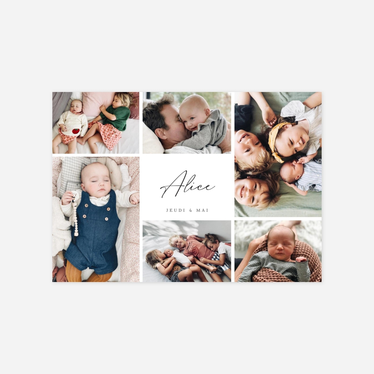 Faire-part naissance Tendresse