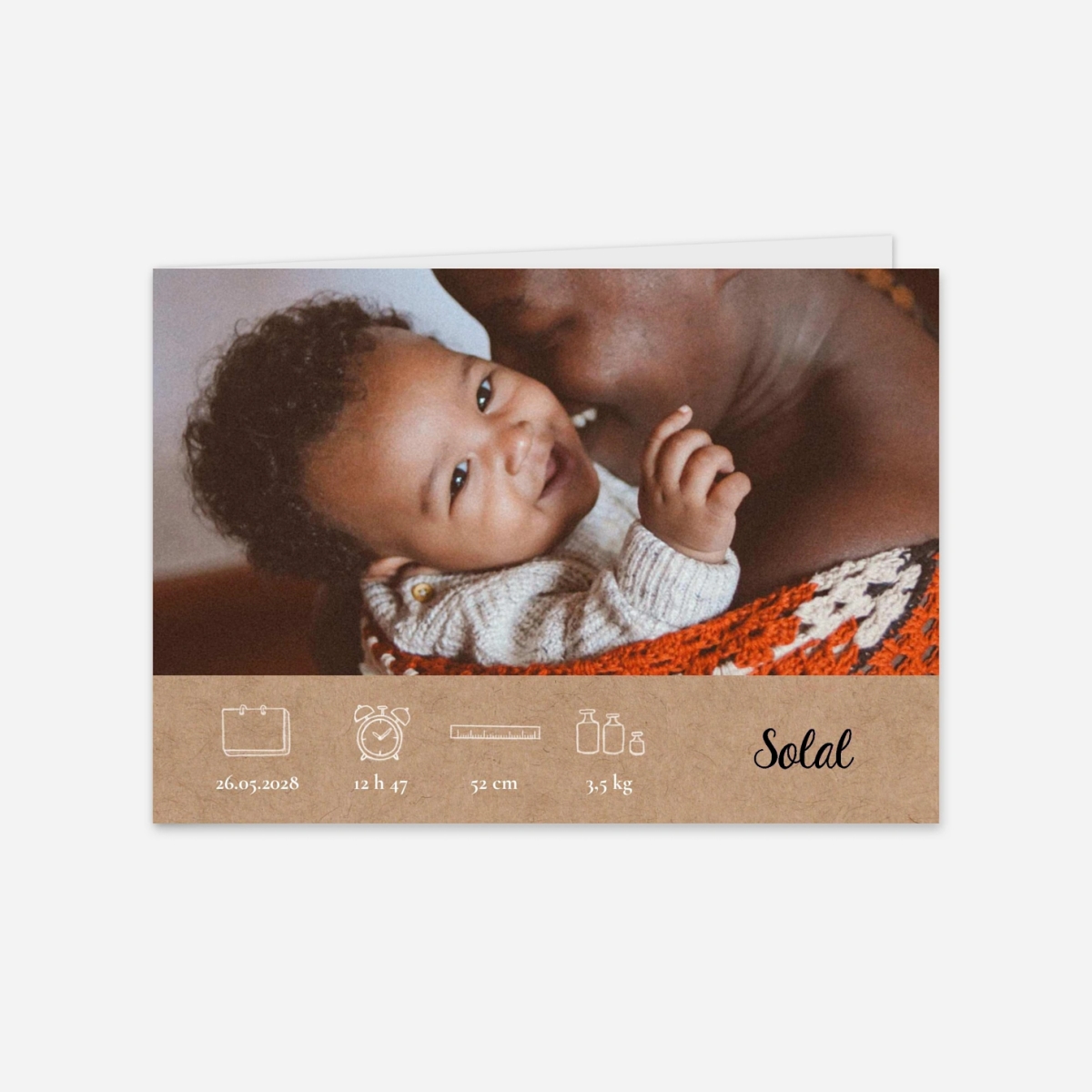 Faire-part naissance Jolis pictos