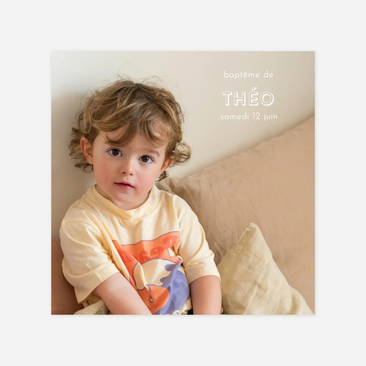 Faire-part baptême The photo !