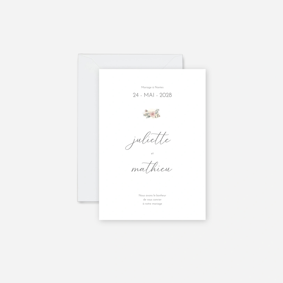 Faire-part mariage Tendre instant