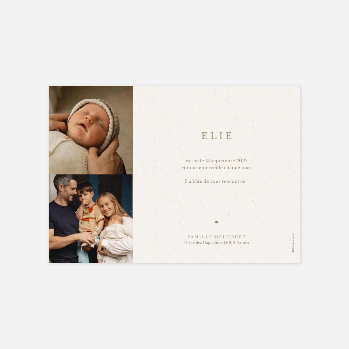 Faire-part naissance Ton histoire