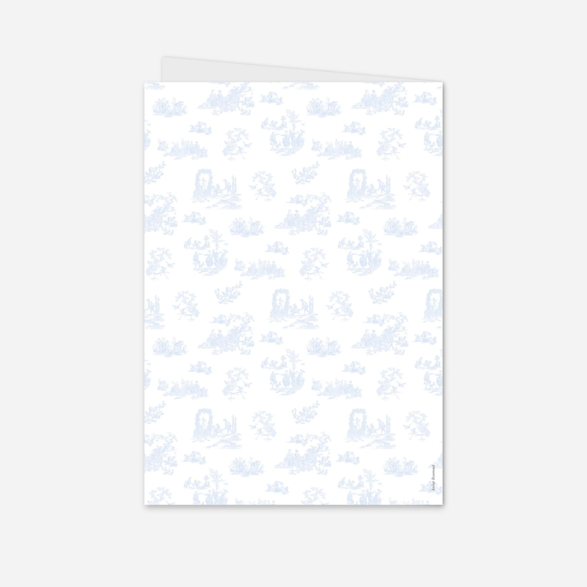 Livret de messe baptême Toile de Jouy