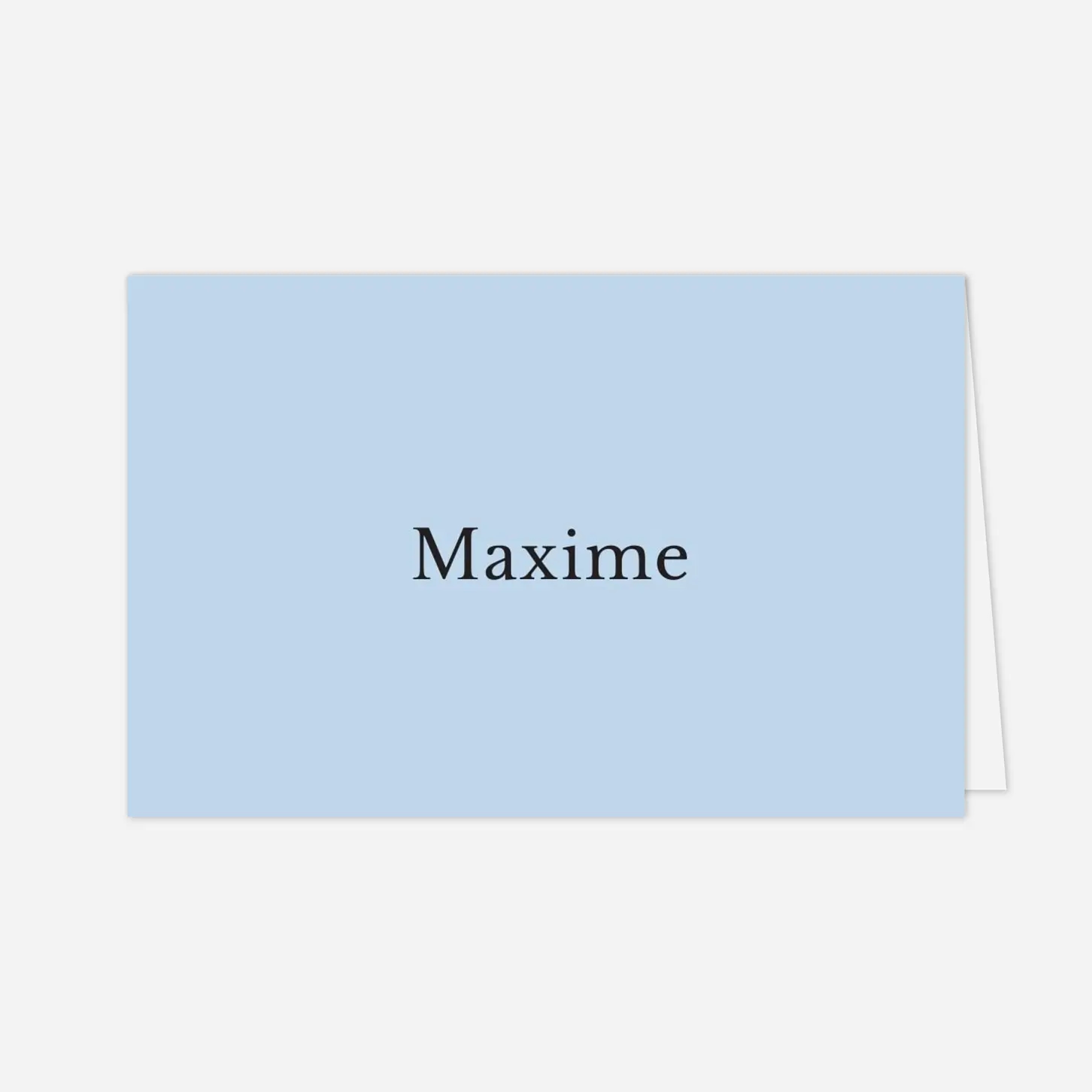 Marque-place baptême Toile de Jouy