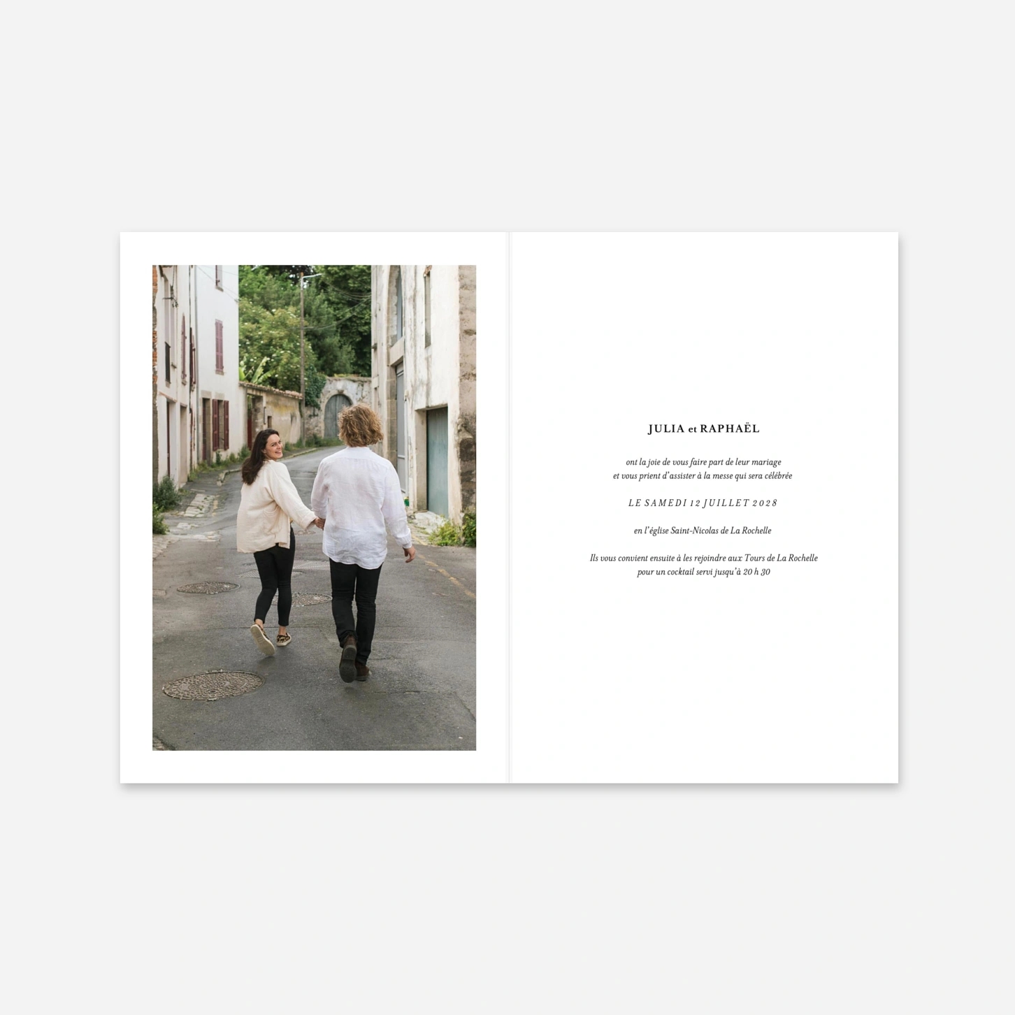 Faire-part mariage Tout simplement