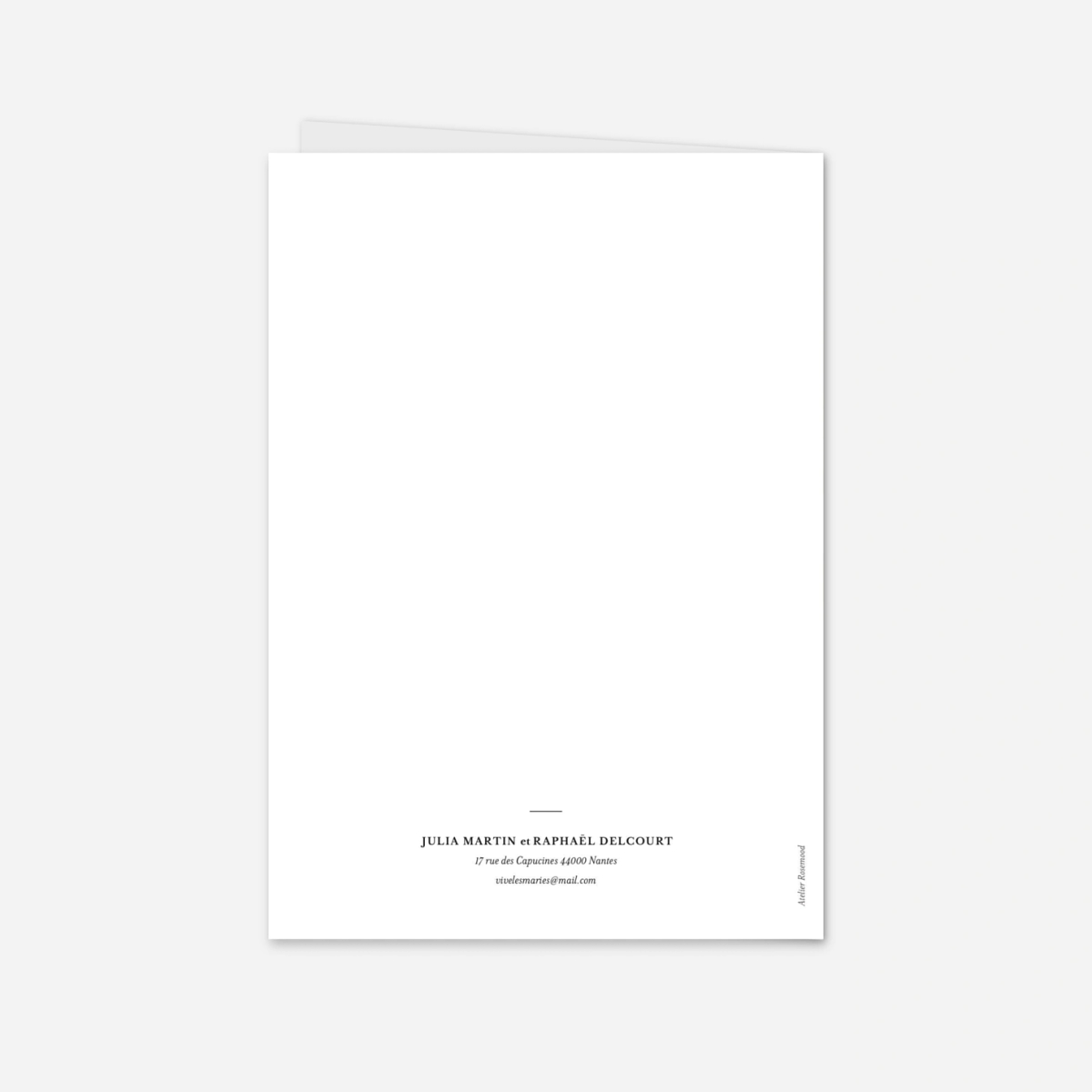 Faire-part mariage Tout simplement