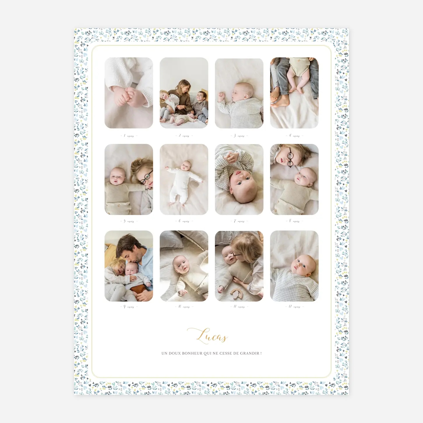 Affiche Un an liberty coeur