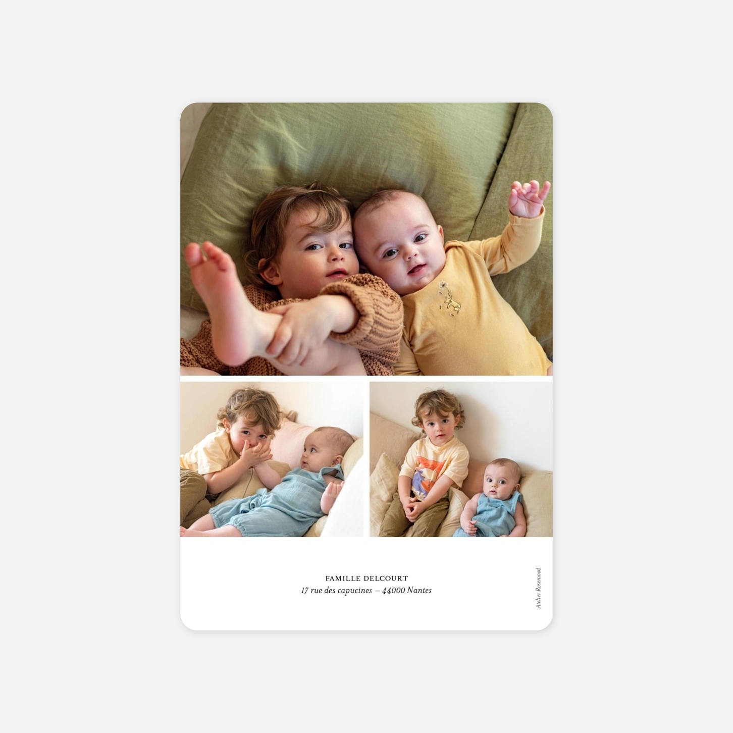 Faire-part naissance Un beau jour