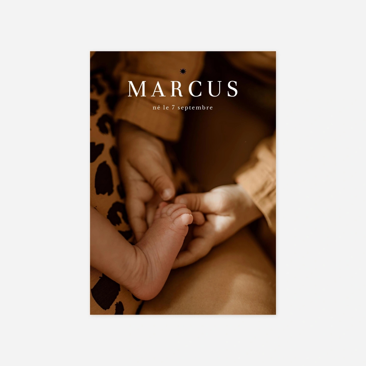 Faire-part naissance Une étoile est née