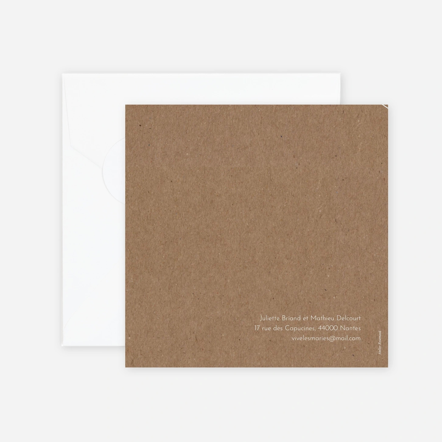 Faire-part mariage Promesse dorée