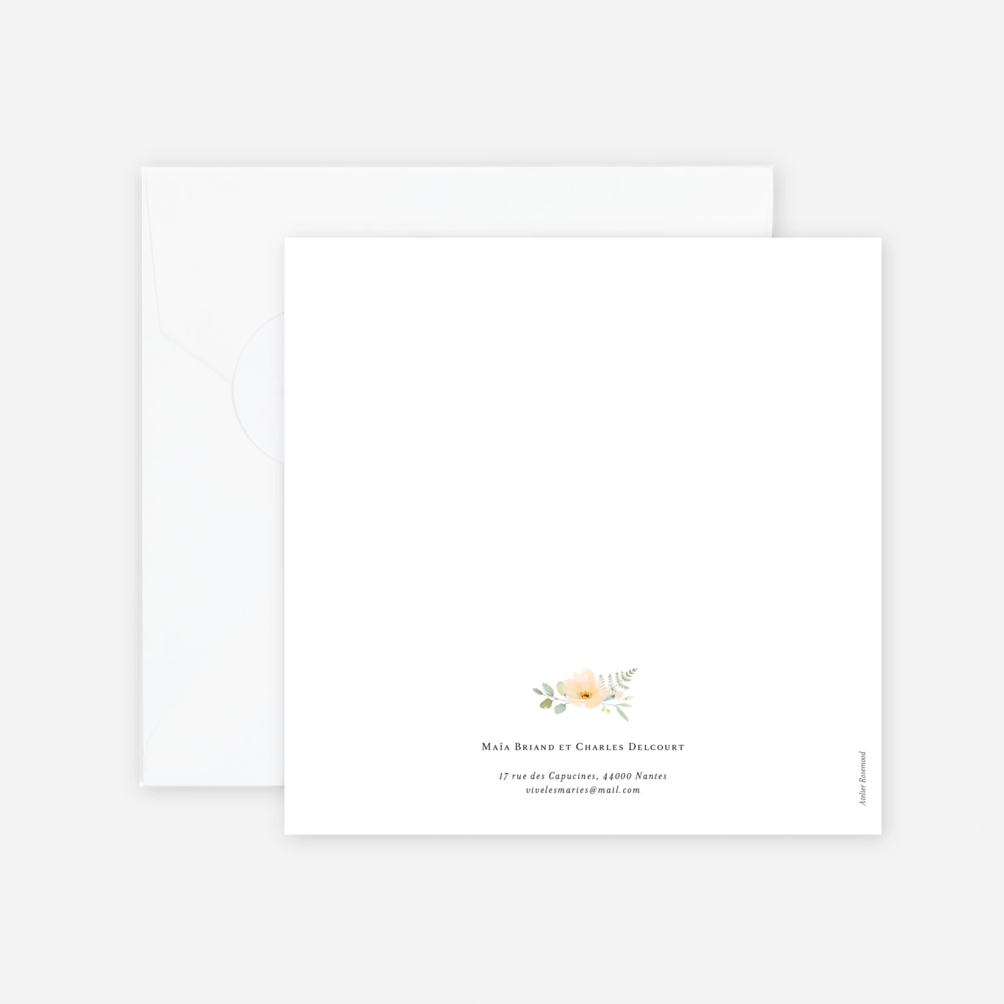 Faire-part mariage Union champêtre