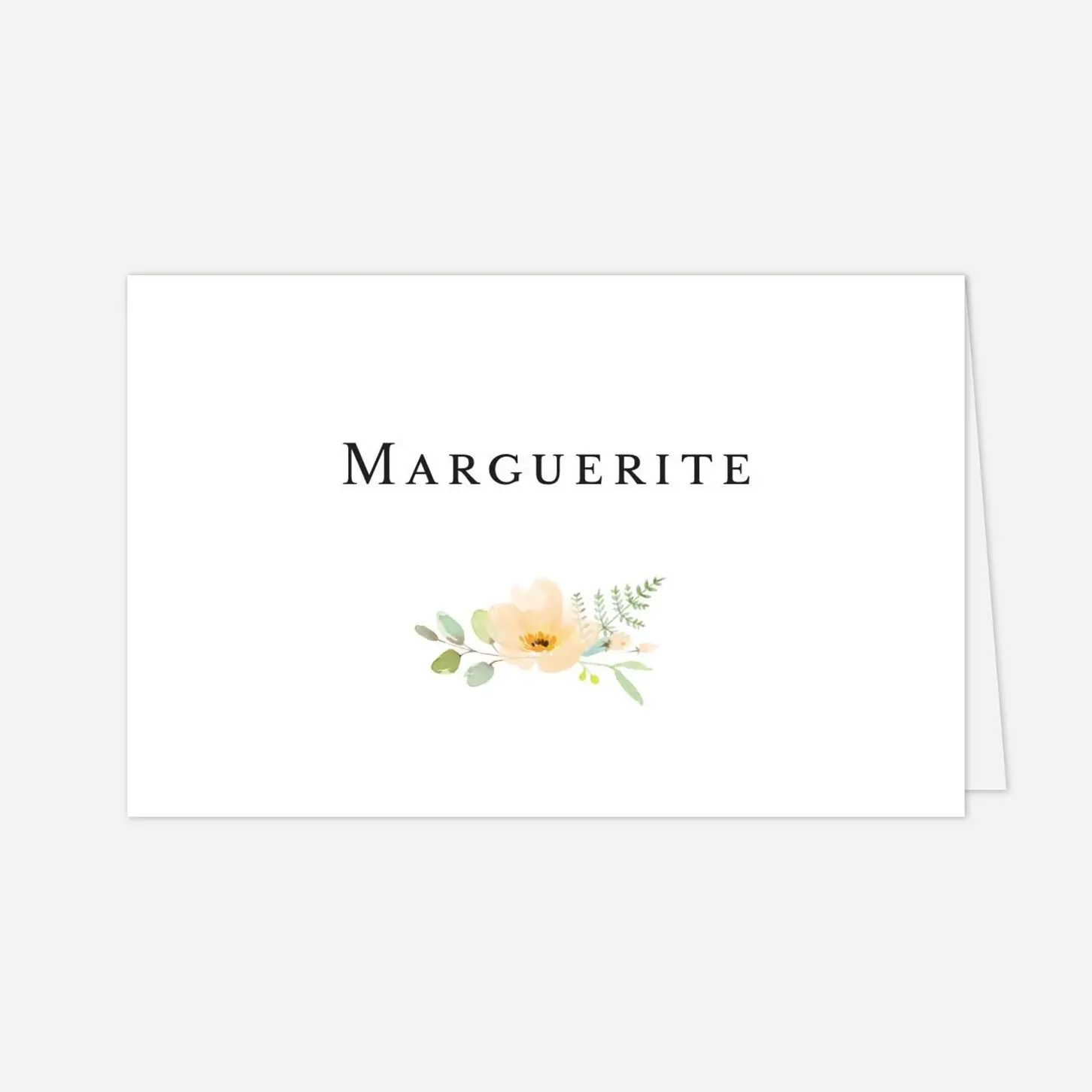 Marque-place mariage Union champêtre