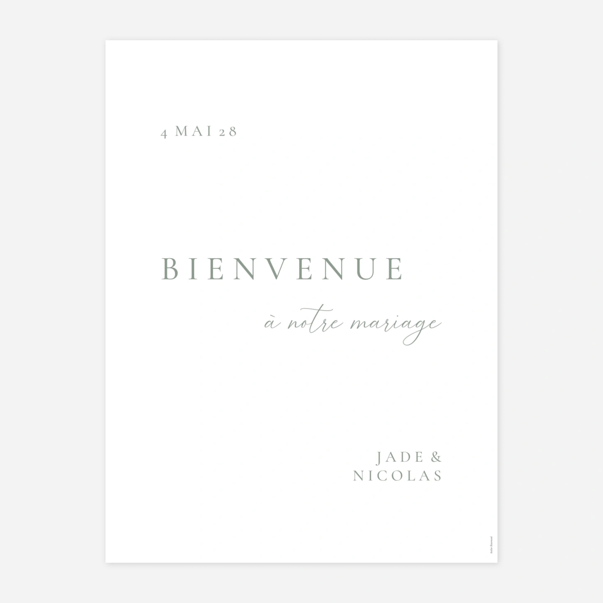 Panneau mariage Union d’Amour