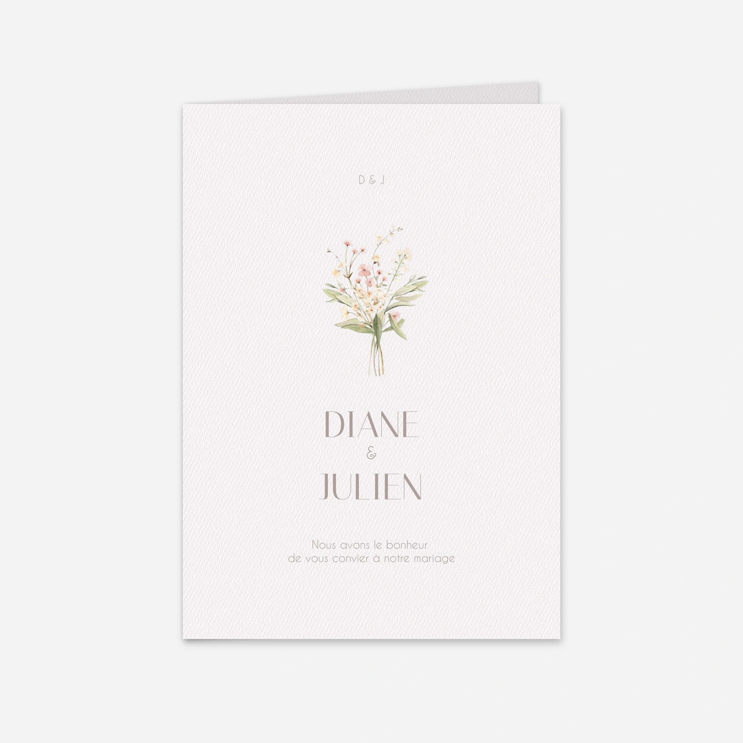 Faire-part mariage Union délicate