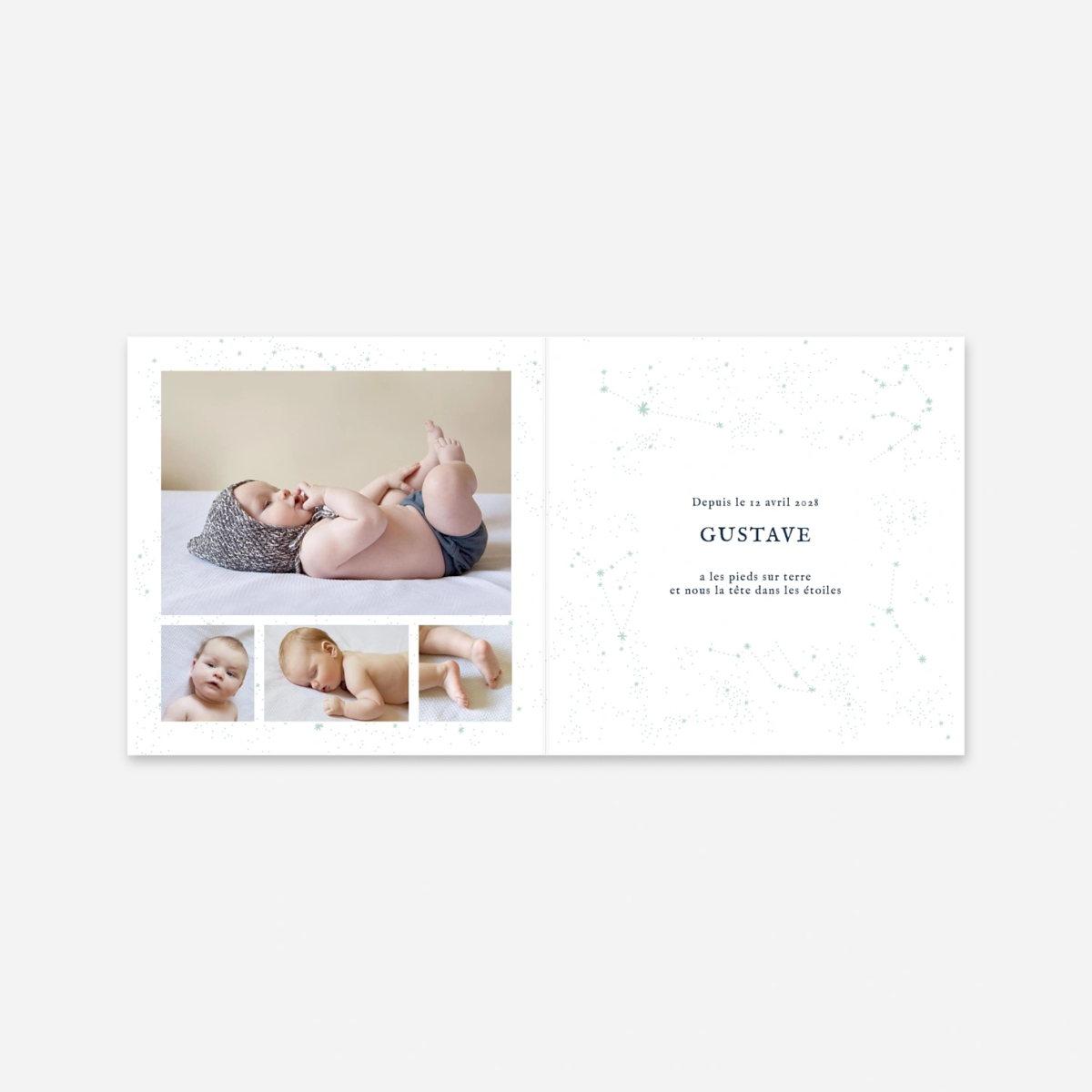 Faire-part naissance Univers