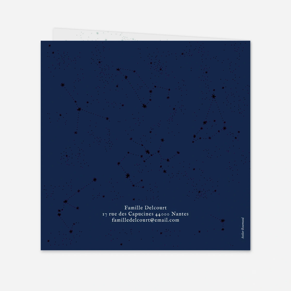 Carte de voeux Univers