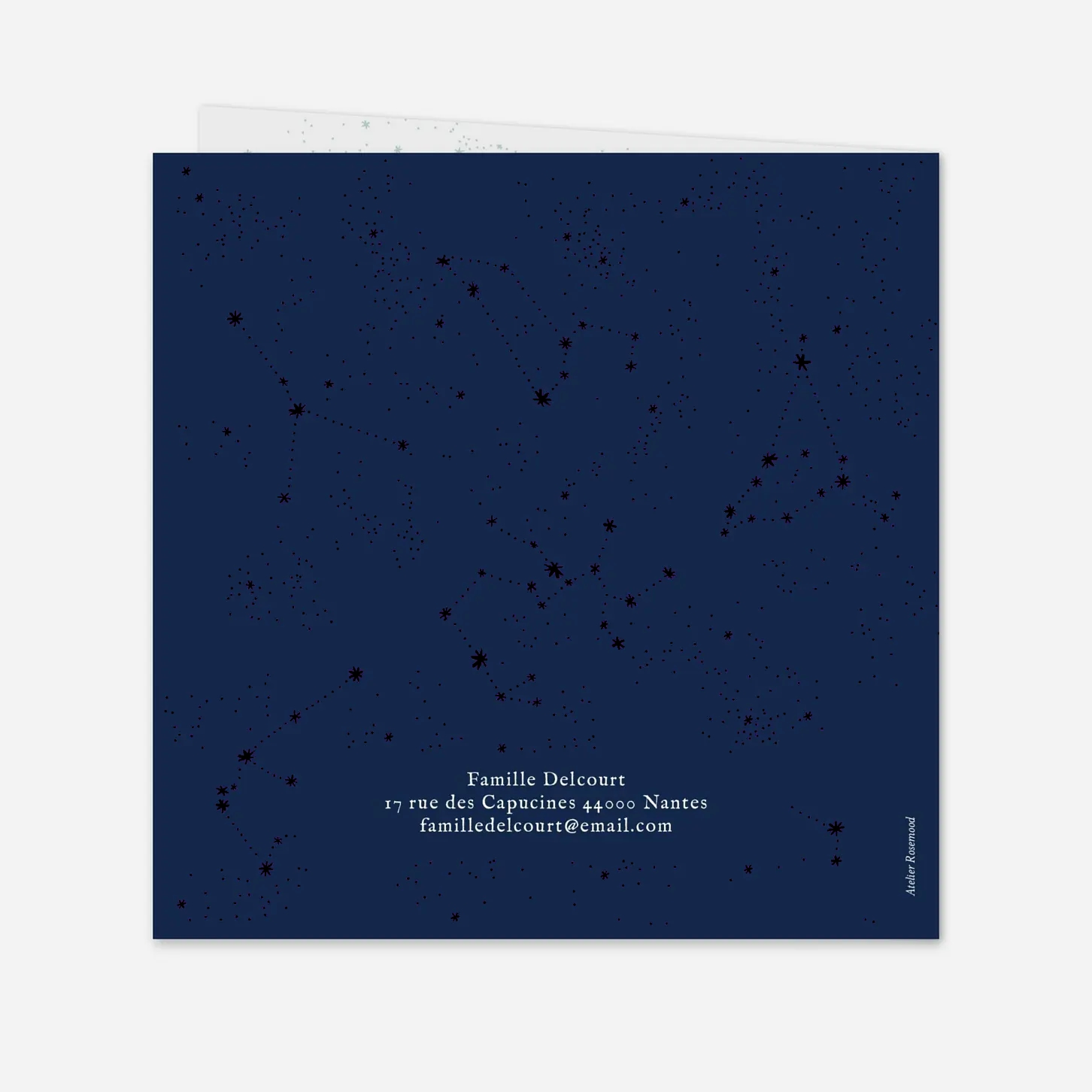 Carte de voeux Univers