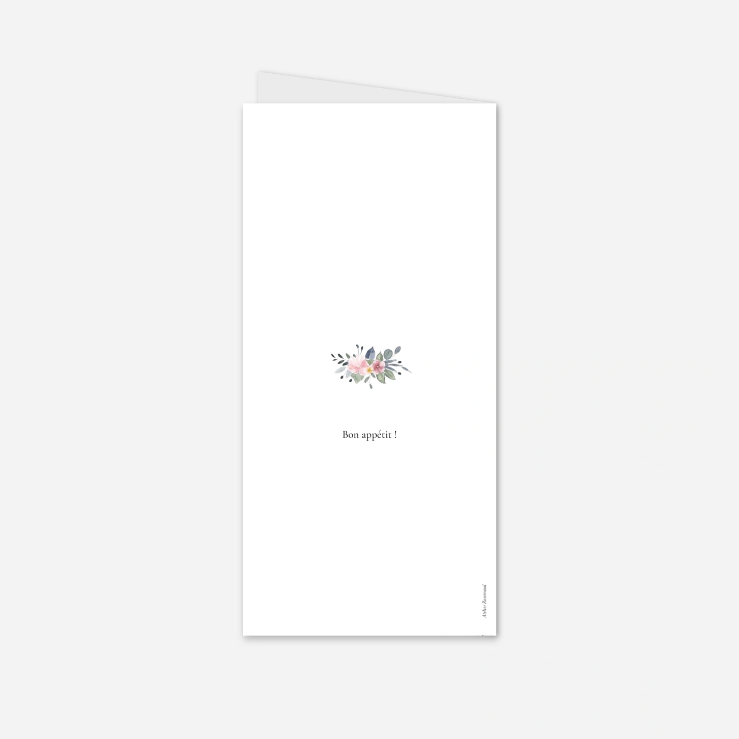 Menu mariage Union poétique