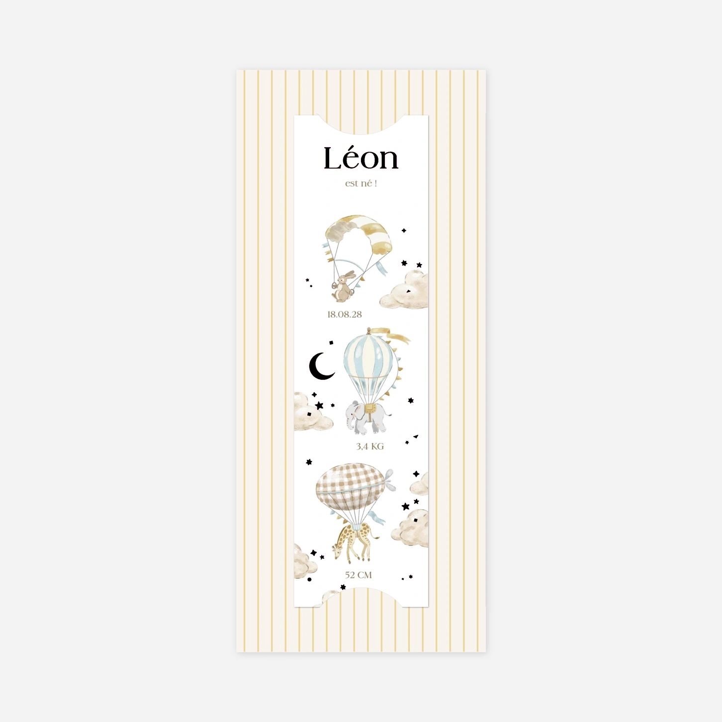 Faire-part naissance Venue au monde