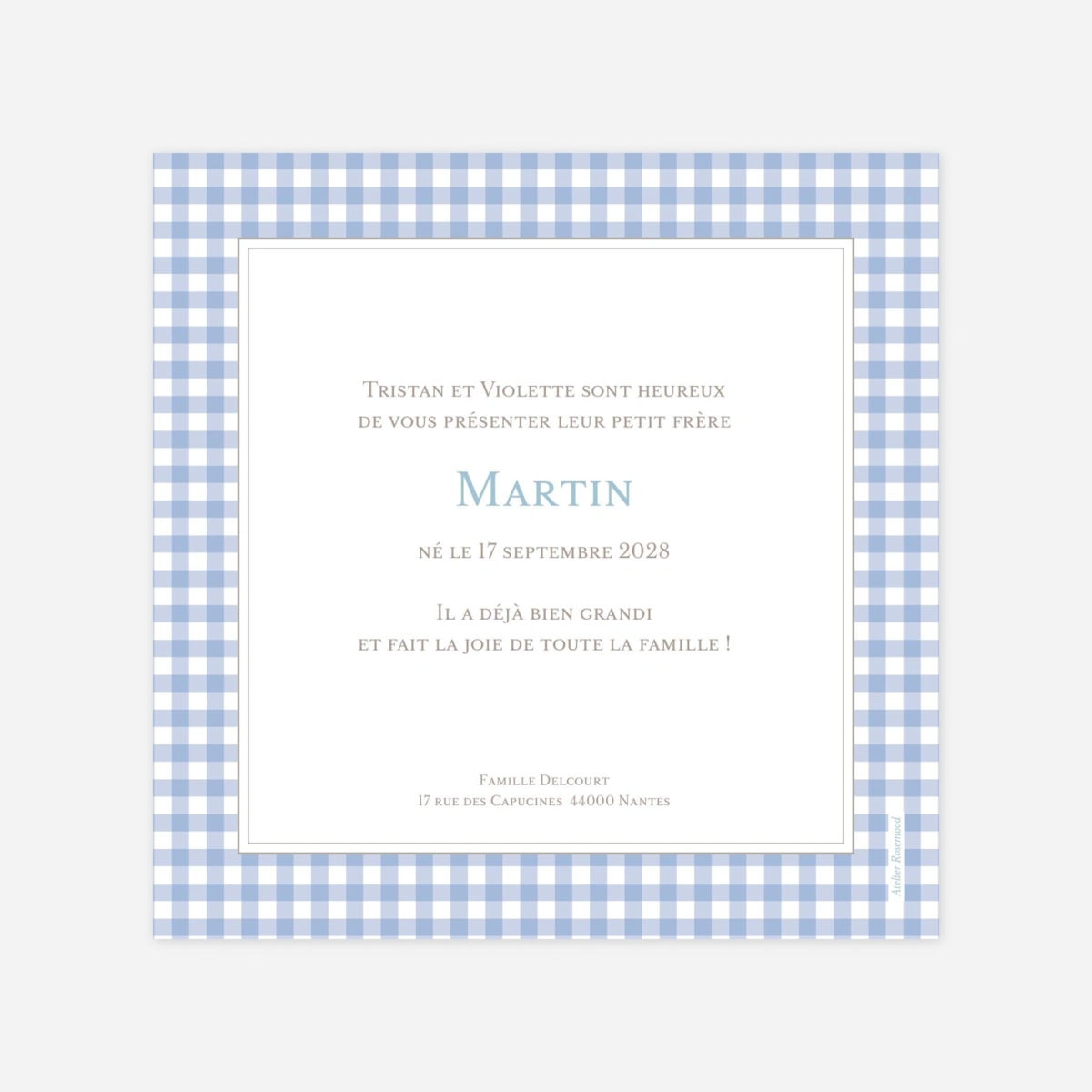 Faire-part naissance Vichy