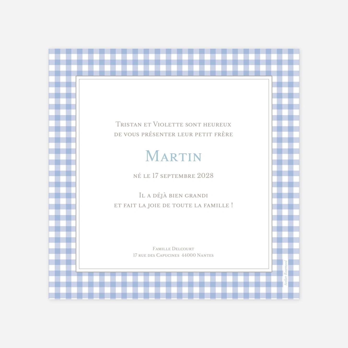 Faire-part naissance Vichy