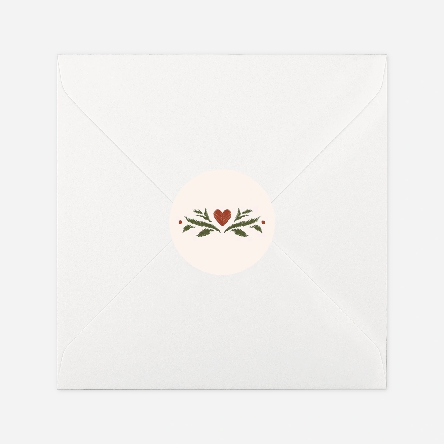 Étiquette cadeau Noël Vœux brodés