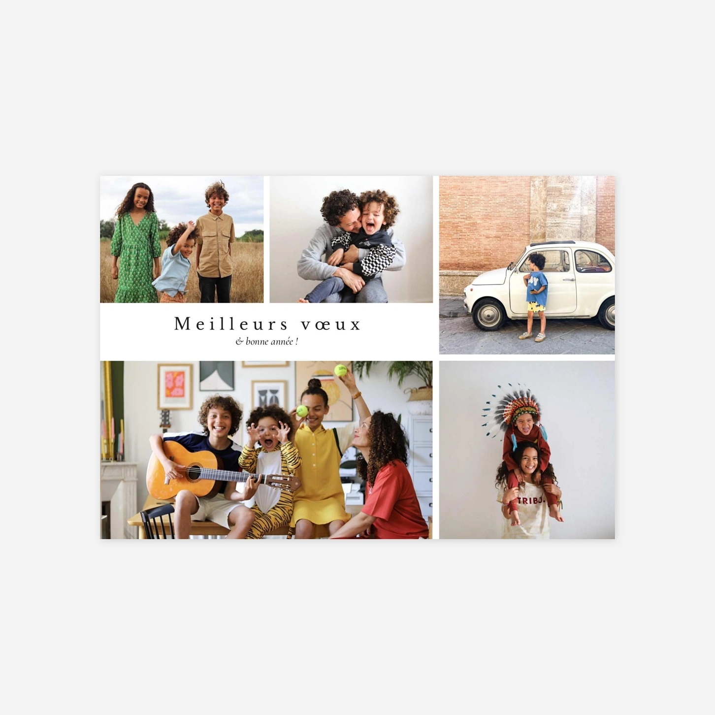 Carte de voeux Vœux joyeux