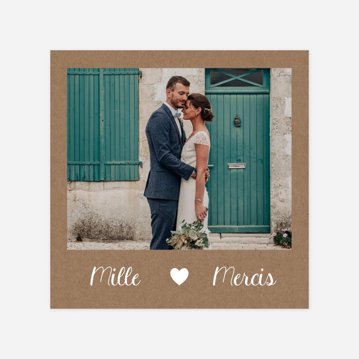 Carte de remerciements Accord bohème