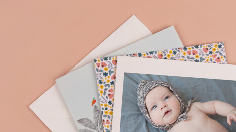 Échantillons de faire-part de naissance et cartes de remerciement par l'Atelier Rosemood