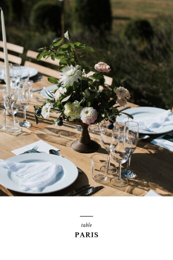 Marque-table mariage Tout simplement blanc - Recto