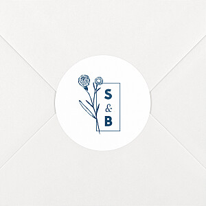 Stickers pour enveloppes mariage Laure de sagazan blanc