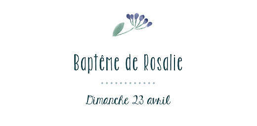 Marque-place Baptême Bouquet sauvage blue - Page 4