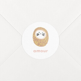 Stickers pour enveloppes naissance Les grigris Dodo Toucan rose