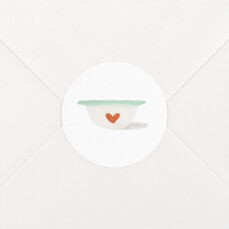 Stickers pour enveloppes naissance Petits Bols vert
