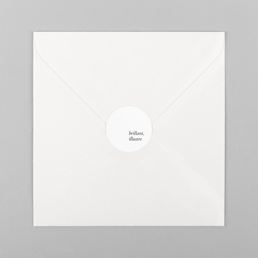 Stickers pour enveloppes naissance Étymologie blanc - Vue 2