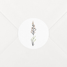 Stickers pour enveloppes naissance Instant champêtre blanc
