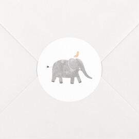 Stickers pour enveloppes naissance Petite Oasis (Blanc)