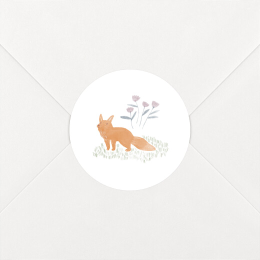 Stickers pour enveloppes naissance Conte aquarelle Blanc - Vue 1