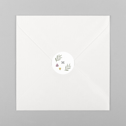 Stickers pour enveloppes naissance Conte aquarelle Blanc - Vue 2
